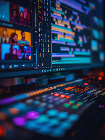 pro video editing timeline with vertical layout colorful interface with selective focus modern 1268487 10793